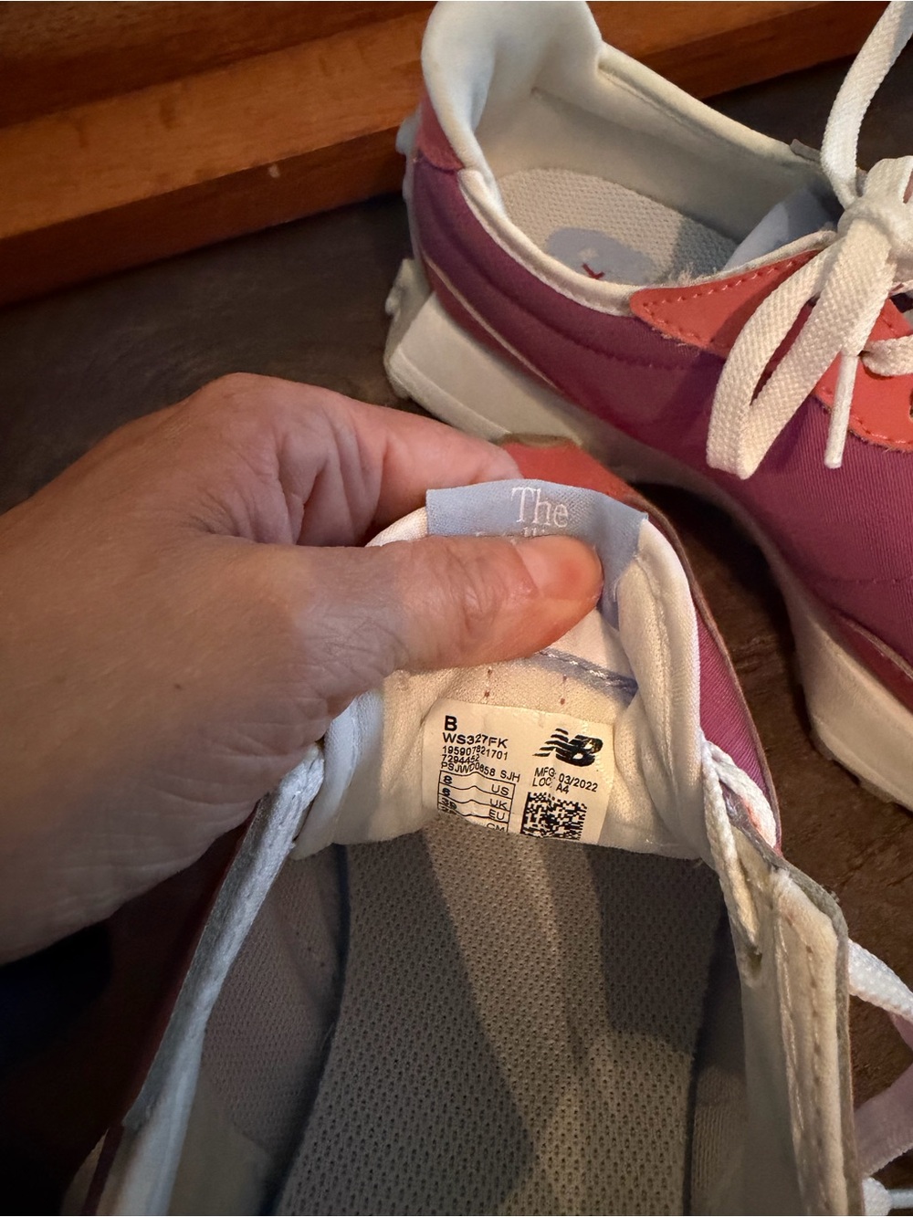 New Balance Women’s Pink and Purple Lace-Up Sneakers - Picture 4 of 10
